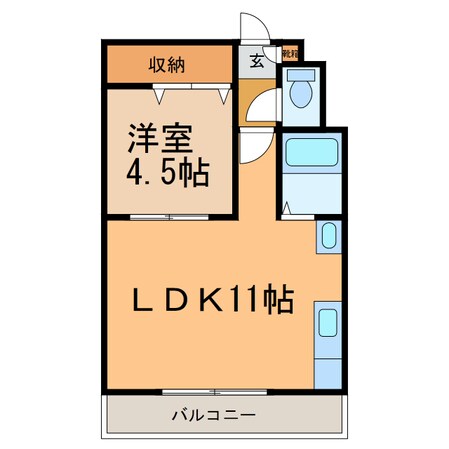 セノンハイツの物件間取画像